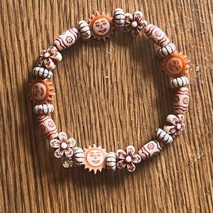 sun and flower beaded bracelet